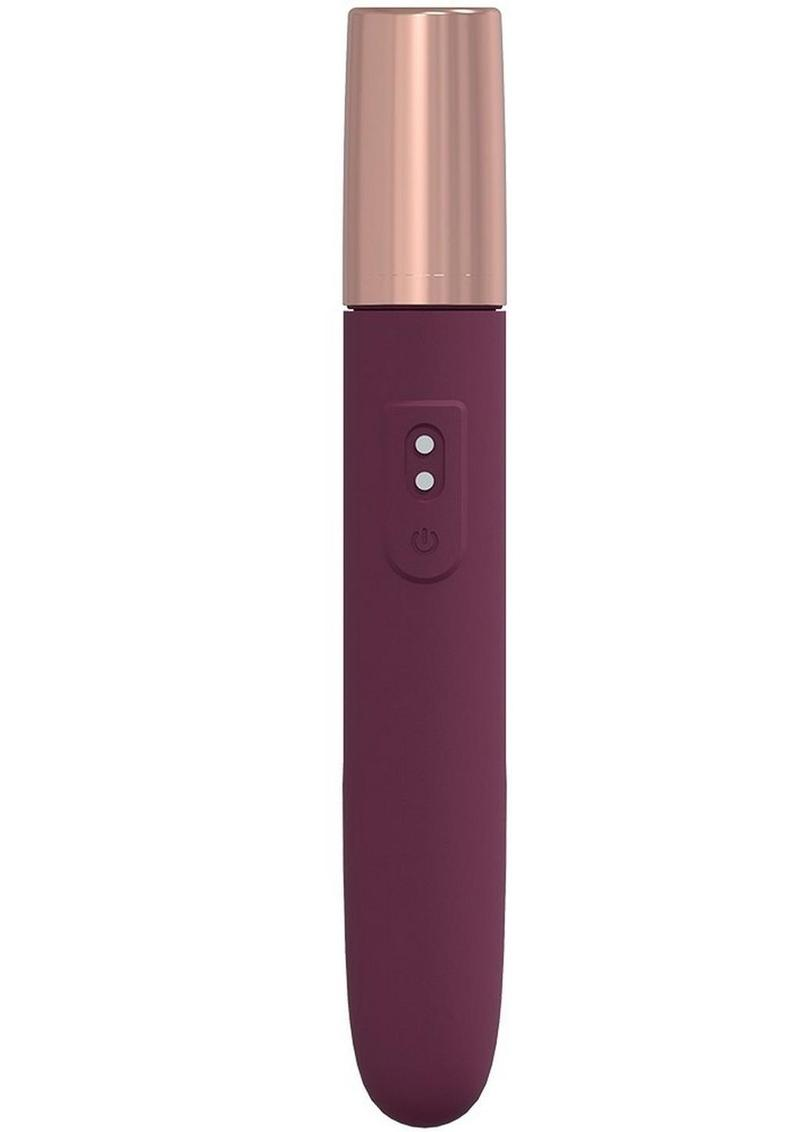 LoveLine The Traveler Rechargeable 10 Speed Travel Vibrator - Burgundy 2.png