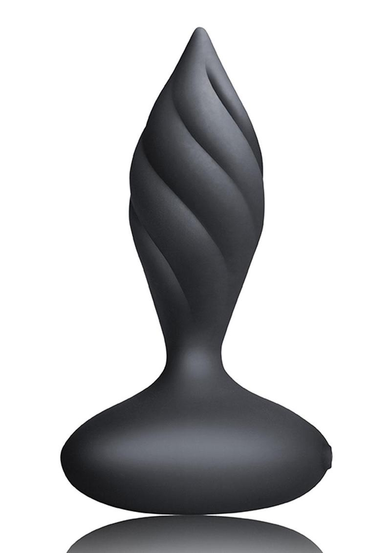 Desire Rechargeable Silicone Anal Plug with Remote Control black+rose gold 3.png