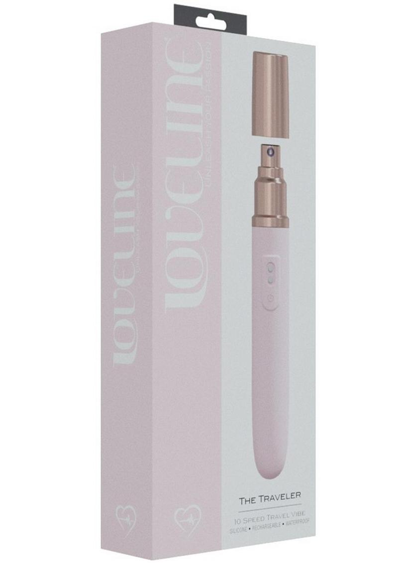 LoveLine The Traveler Rechargeable 10 Speed Travel Vibrator - Pink 1.png