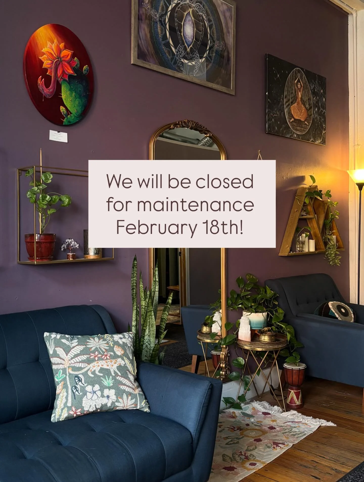 Sauna Fam! We will be closed THIS WEDNESDAY February 18th for one more round of essential maintenance. We will be back to regularly scheduled programming Thursday at 4pm! 🌿💫

✨ We thank you for your grace and understanding!

- Garden Sauna Team 🤍