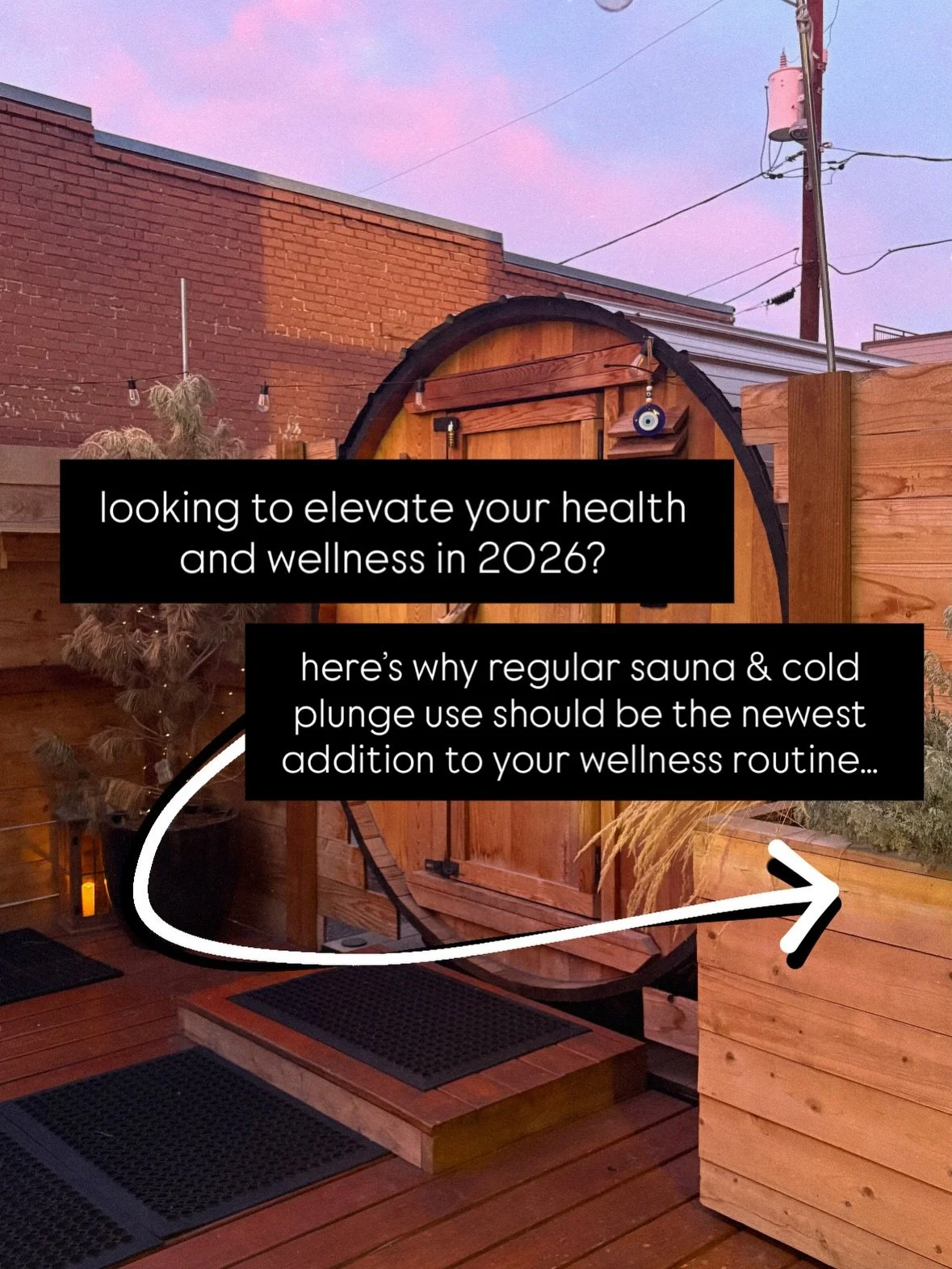 This is your reminder that wellness does not have to be complicated, it just needs to be consistent! ✨

Contrast therapy (sauna ↻ cold plunge) is one of the most effective, time-efficient practices to elevate how you feel in both body and mind 🪷 Usi