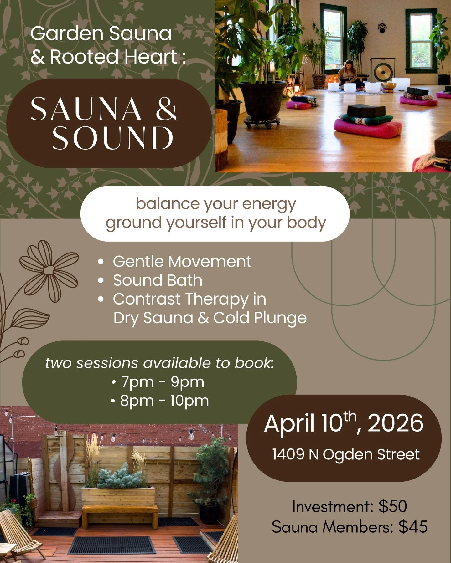 Unwind, ground, and prepare for your best night&rsquo;s sleep yet!

Join us on April 10th for an evening of deep physical and mental relaxation. Your evening will begin with a soothing sound bath to calm your mind and body, followed by a rejuvenating