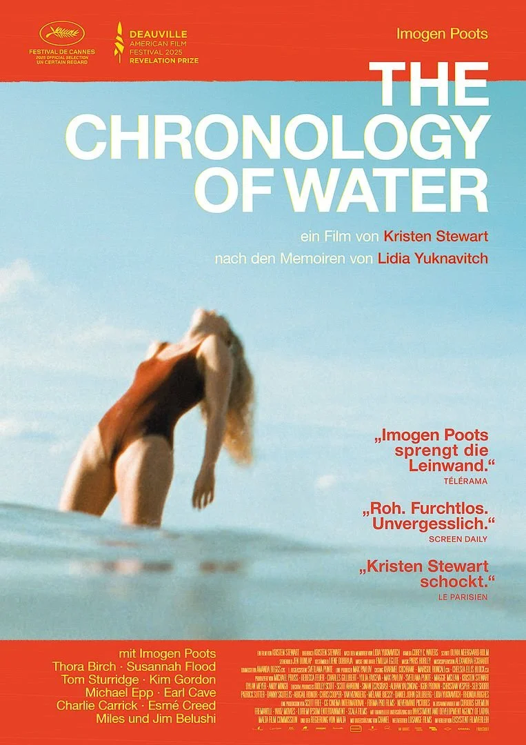 Filmposter Imogen Poots als Lidia Yuknavitch in "The Chronology of Water" von Kristen Stewart