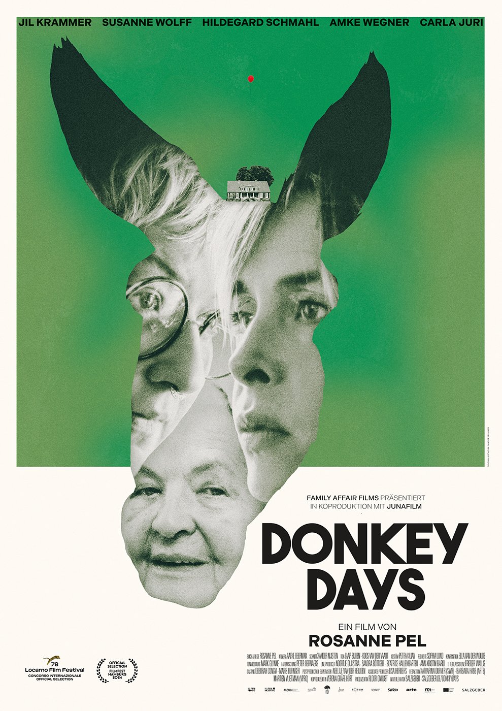 Filmposter "Donkey Days" Rosanne Pel, Jil Krammer, Susanne Wolff, Hildegard Schmahl