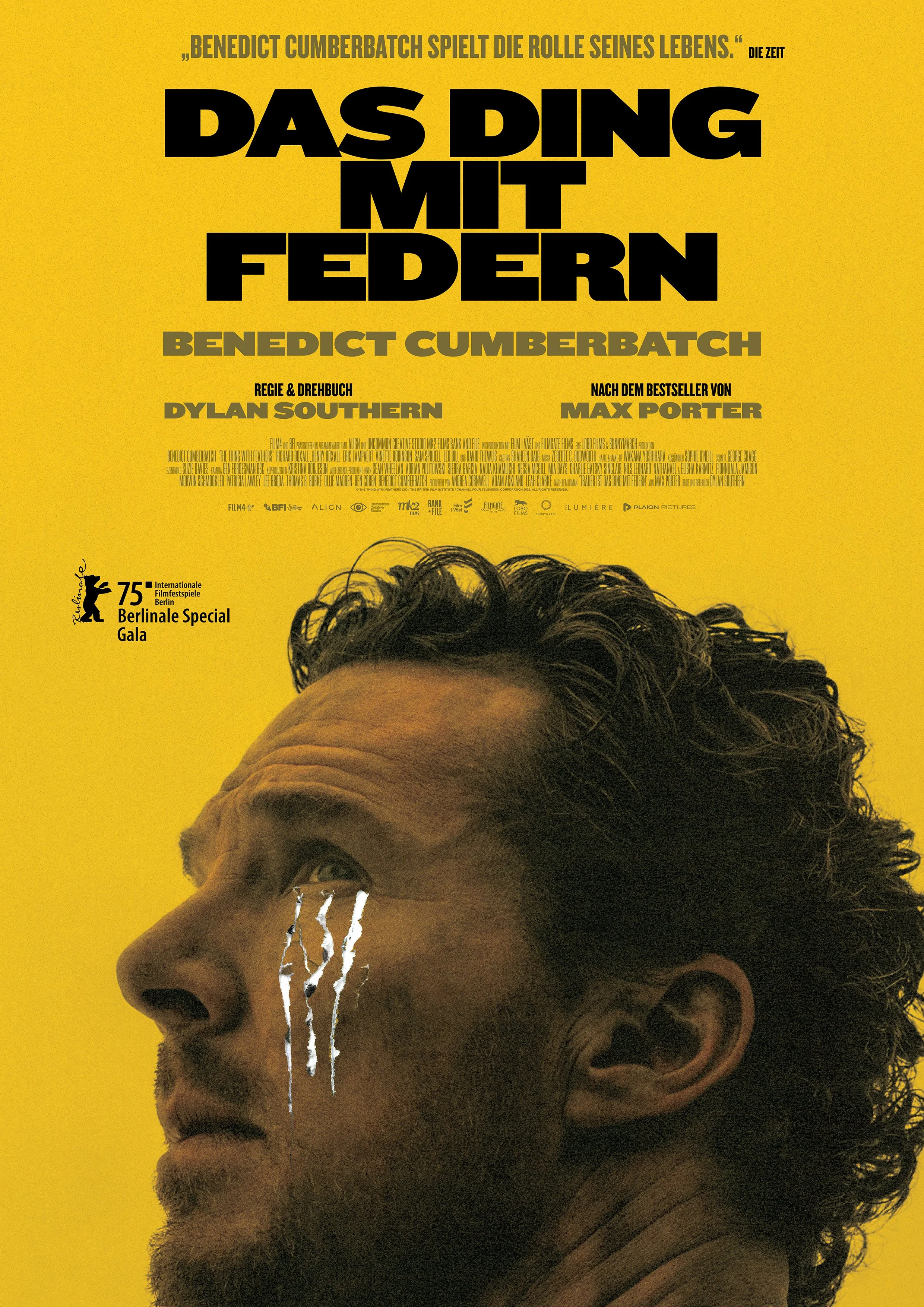 Filmposter "Das Ding mit Federn" von Dylan Southern mit Benedict Cumberbatch