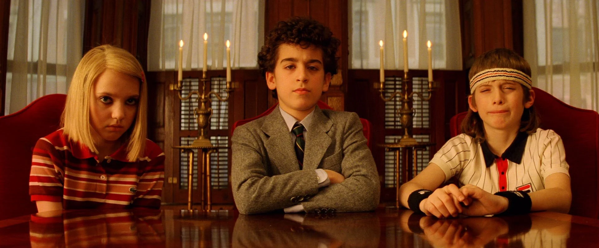 Margot, Chas und Richie Tenenbaum (Gwyneth Paltrow, Ben Stiller, Luke Wilson) in "The Royal Tenenbaums" Wes Anderson