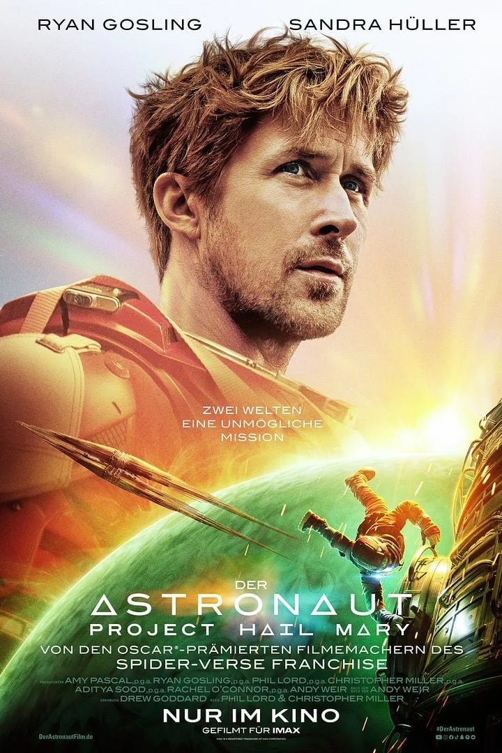 Filmposter "Der Astronaut - Project Hall Mary" von Phil Lord und Christopher Miller