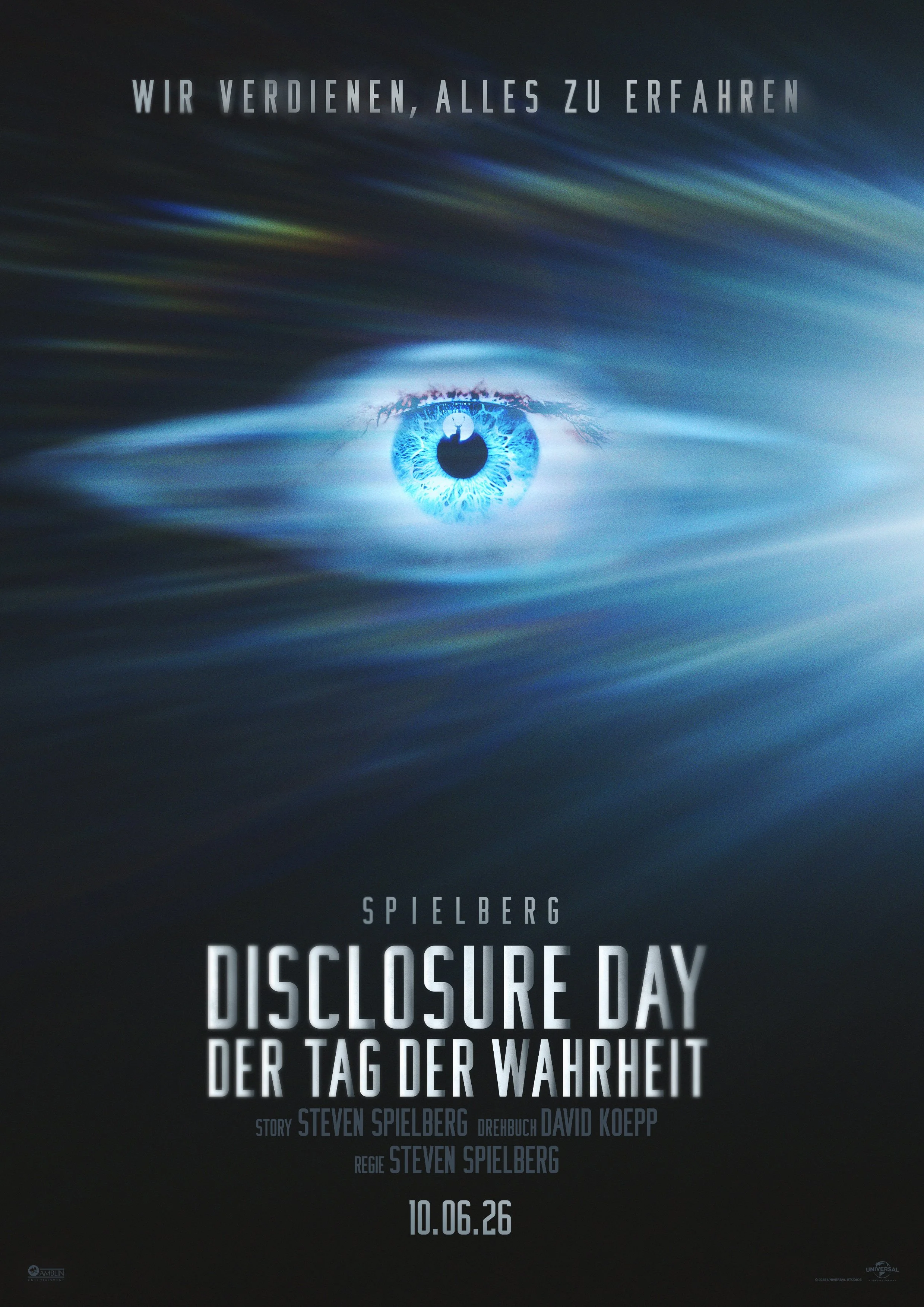 Filmposter "Disclosure Day" von Steven Spielberg
