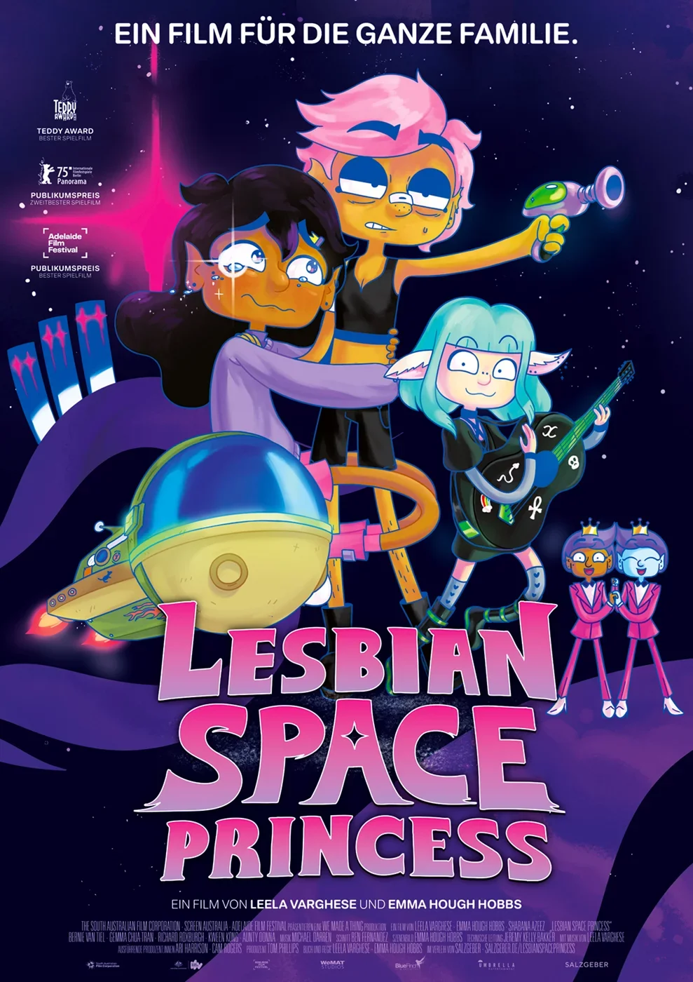 Filmposter "Lesbian Space Princess" Leila Varghese und Emma Hough Hobbs