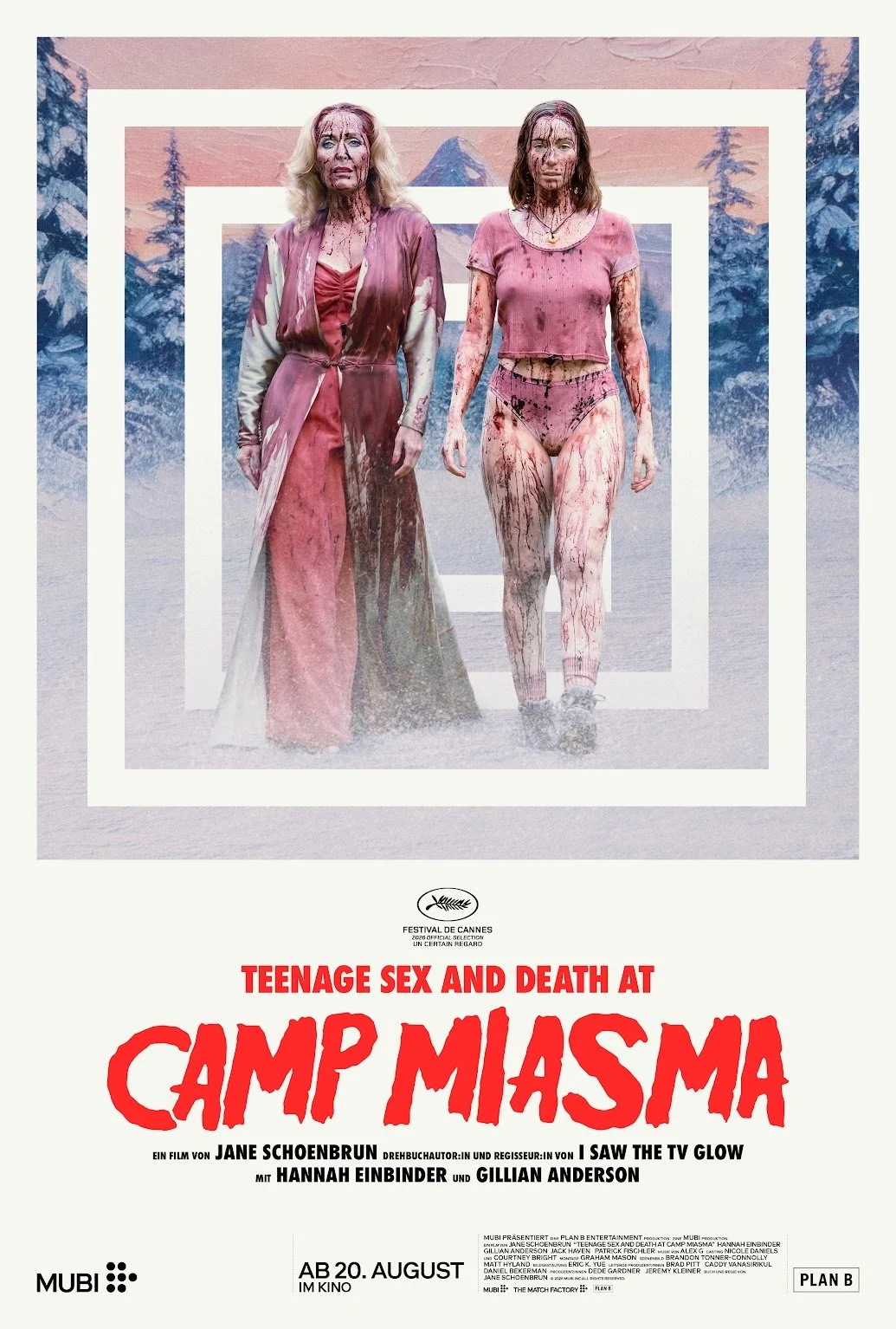 Filmposter "Teenage Sex and Death at Camp Miasma" Jane Schoenbrun, Gillian Anderson, Hannah Einbinder