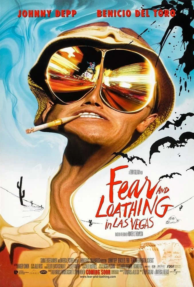 Filmposter "Fear and Loathing in Las Vegas" Terry Gilliam, Johnny Depp, Benicio Del Toro