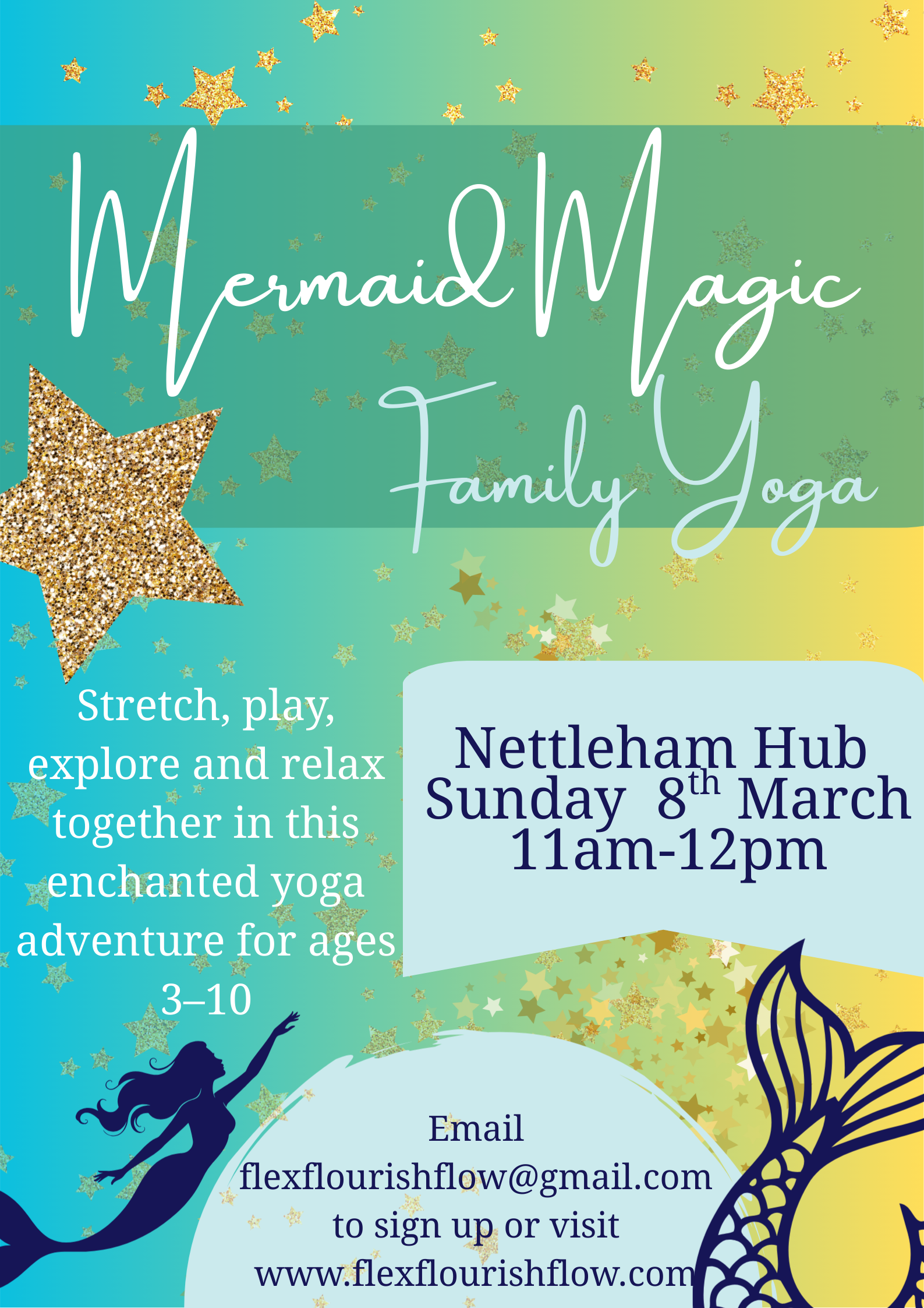 Mermaid Yoga - An Ocean Themed Family Adventure