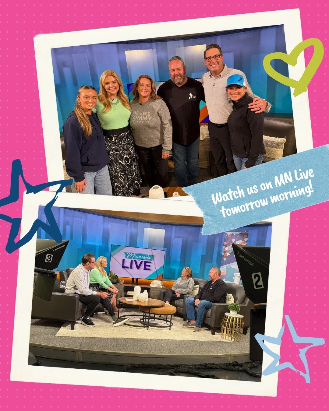 We&rsquo;re excited to share that the BeLikeTommy Project will be featured on the @minnesotalivetv morning segment from 9:00&ndash;10:00 AM tomorrow! 🎥🏃🏻&zwj;♂️

We had the honor of being on the show last year, and we&rsquo;re so grateful for the 