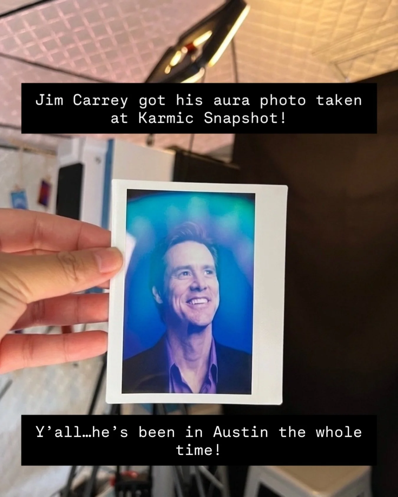Jk! We wish!
Will the real Jim Carrey please stand up?

#KarmicSnapshot #jimcarrey #ThingstoDoInAustin
#AustinVibes #AuraPhotography