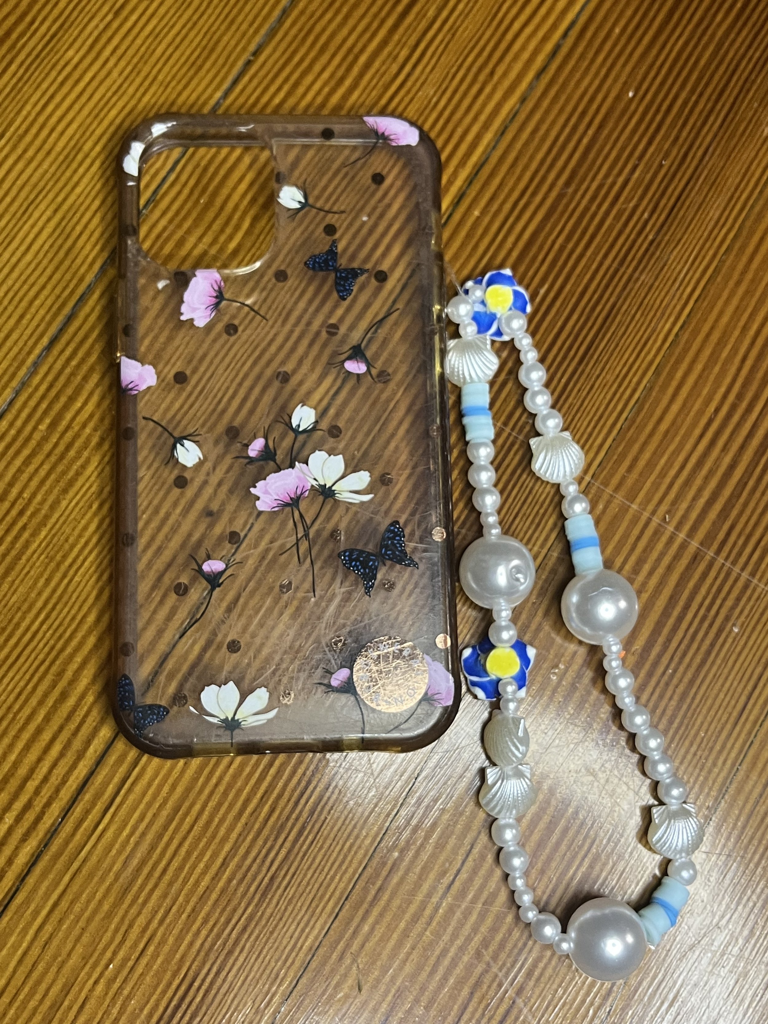 Blue Phone Charm