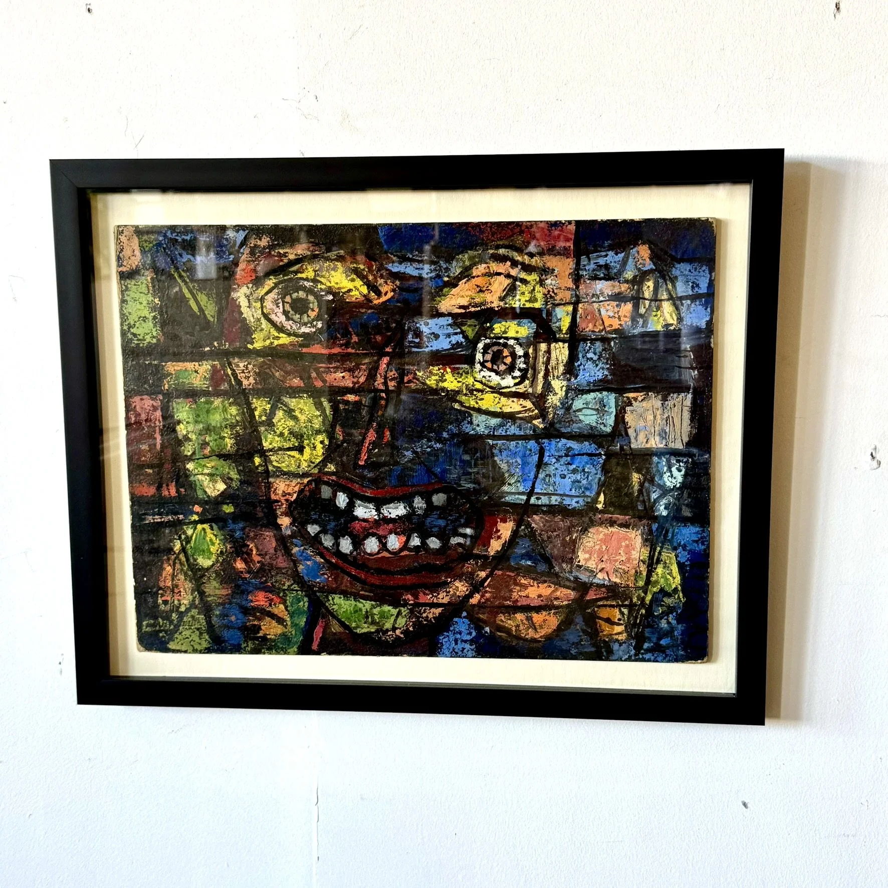 Abstract with Face by Paul K Smith