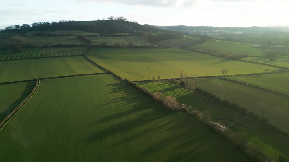 Aerial view of The Lygon Arms