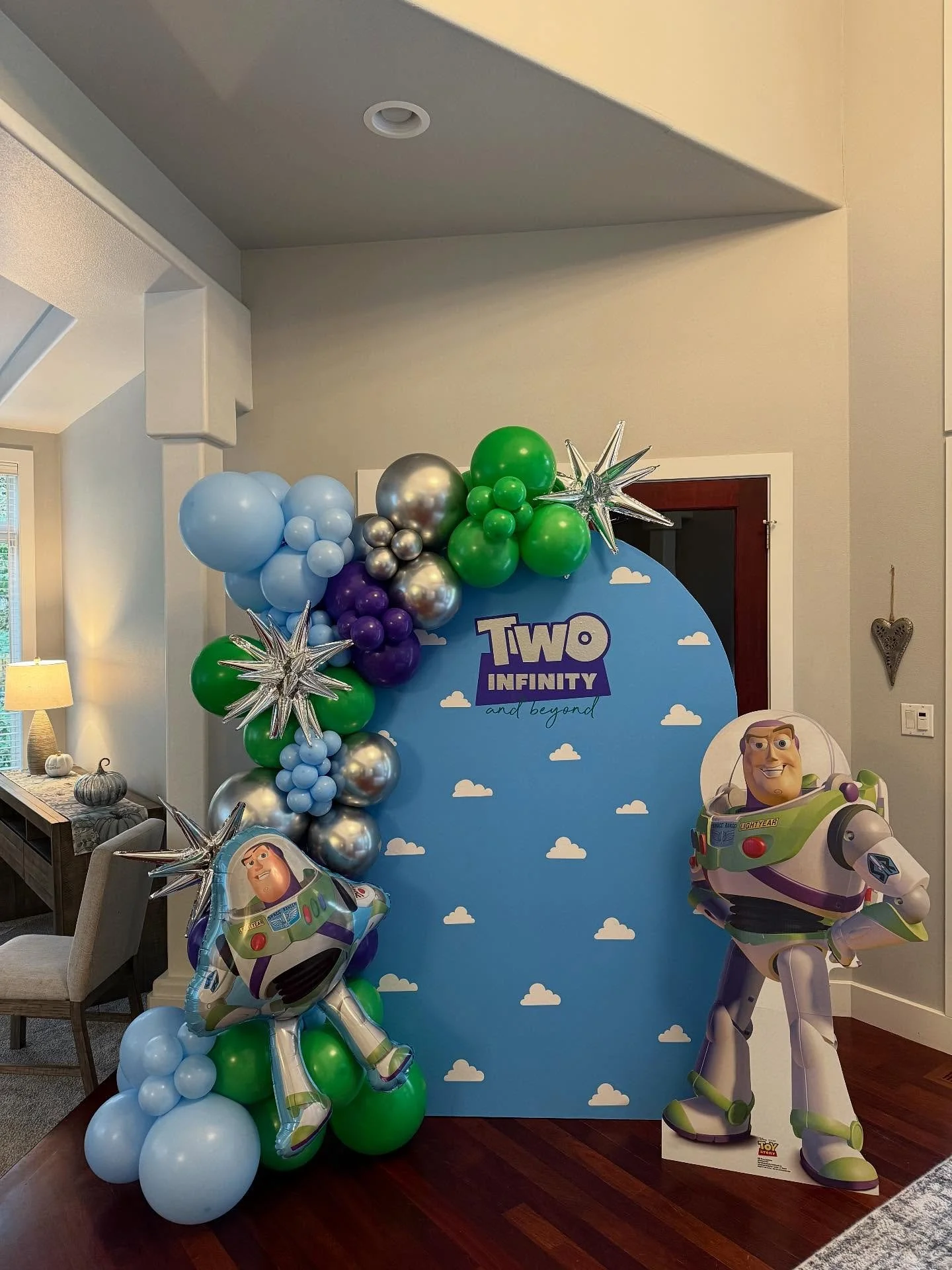 TWO INFINITY &amp; BEYOND🚀💫

#TalkPartytoMeBalloons #TwoInfinityandBeyond #Birthday #JJTurns2 #Balloons #BalloonArtist #ToyStory #SmallBusinessOwner