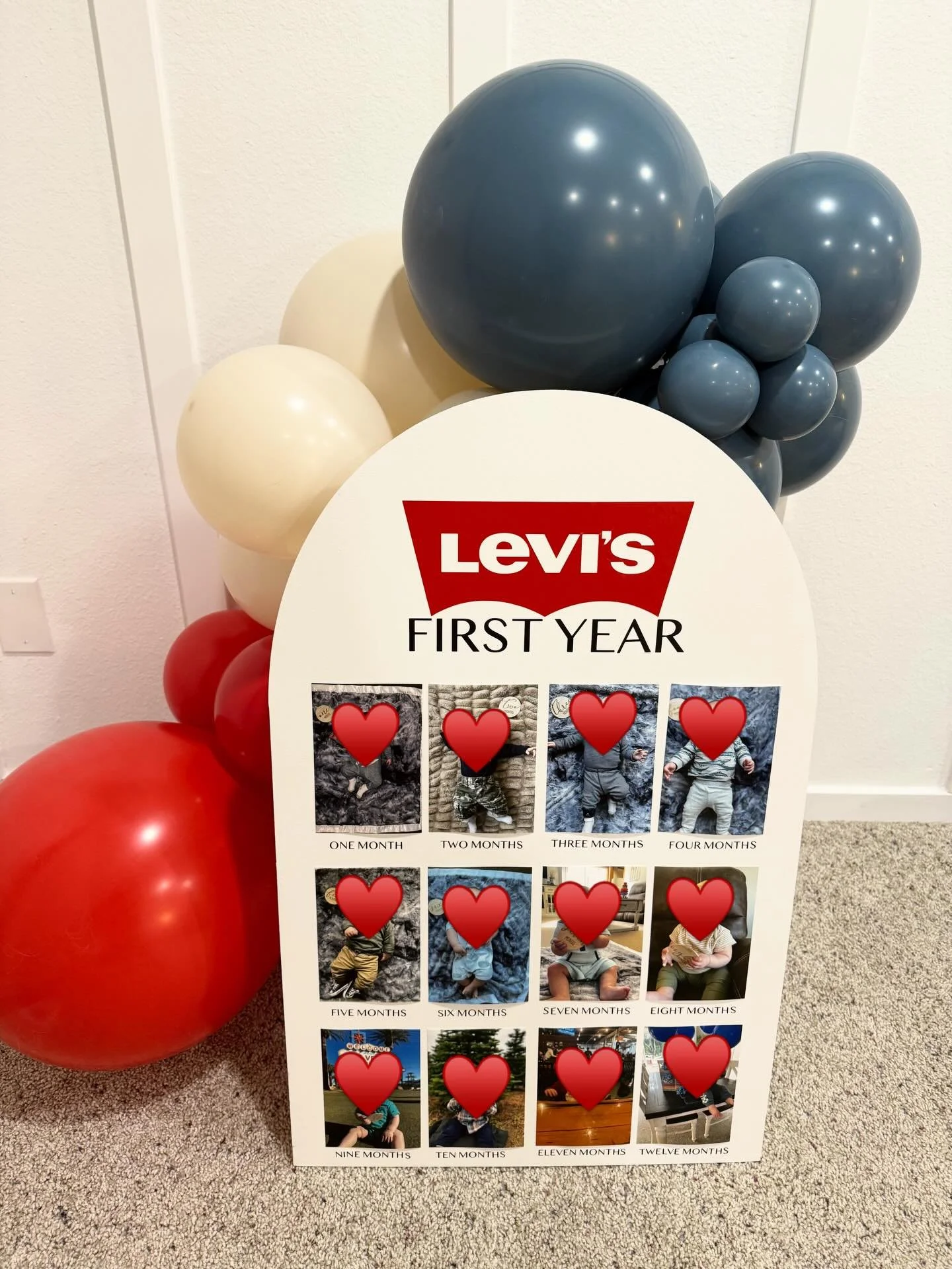 New mini arch rental🚨

Send me your theme, wording, and color palette &mdash; I&rsquo;ll handle the rest. You just provide the photos!

Perfect for first birthdays &amp; milestone moments💙

#TalkPartytoMeBalloons #1stBday #LevisFirstBirthday #Ballo