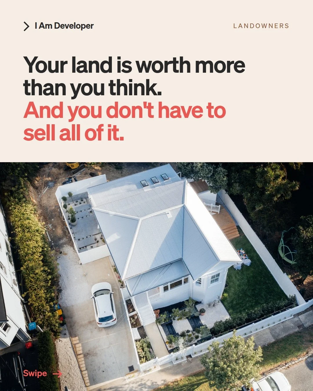 Your land is probably worth more than you think, and you don't have to sell all of it to get at that value.

You could subdivide and stay in your home, subdivide and build new then sell the old house, add a second dwelling for family or rental income