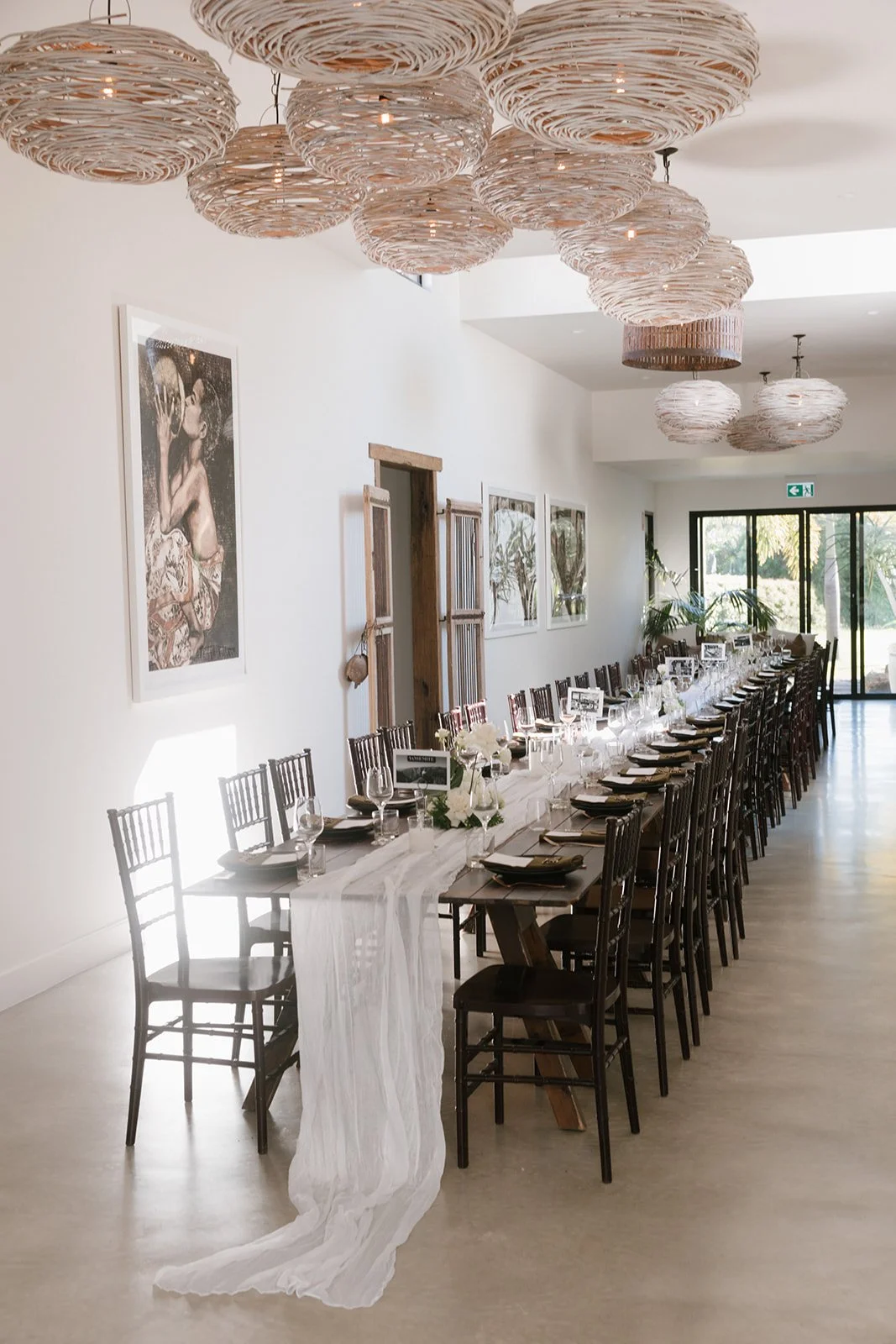 Table runners for centrepieces