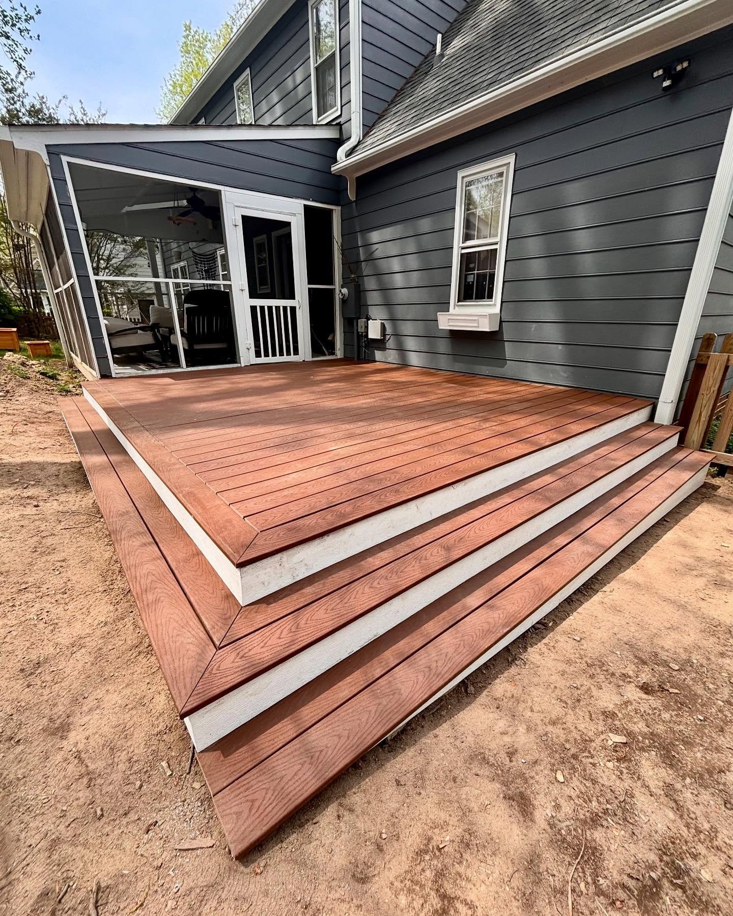 It&rsquo;s deck season! As in, the season to enjoy dappled sunlight on a lovely spring day on your new Trex deck. We&rsquo;re so glad to have completed this outdoor space in time for the the homeowners to enjoy this gorgeous Richmond weather ☀️
