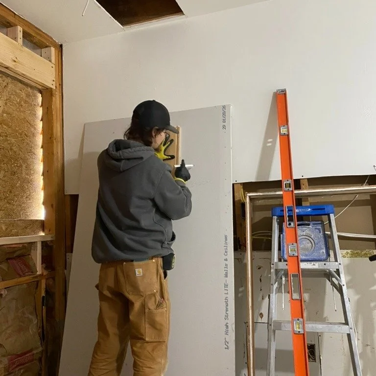 If you're ever around to hear someone at Makton yell "STRAIGHT EDGE" then you may be fortunate enough to witness our resourceful nature, our efficiency, or just pure lack of wanting to reach another 2' (as seen in this first photo). 

When 