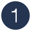 Number 1 in a dark blue circle.