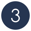 A dark blue circle with the number 3 inside.