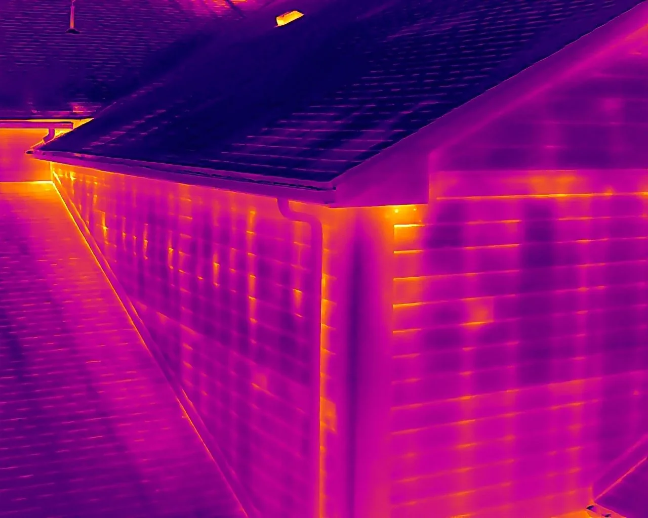 Drone aerial thermal inspection imaging service Michigan infrared report for facilities management, maintenance, and building owners