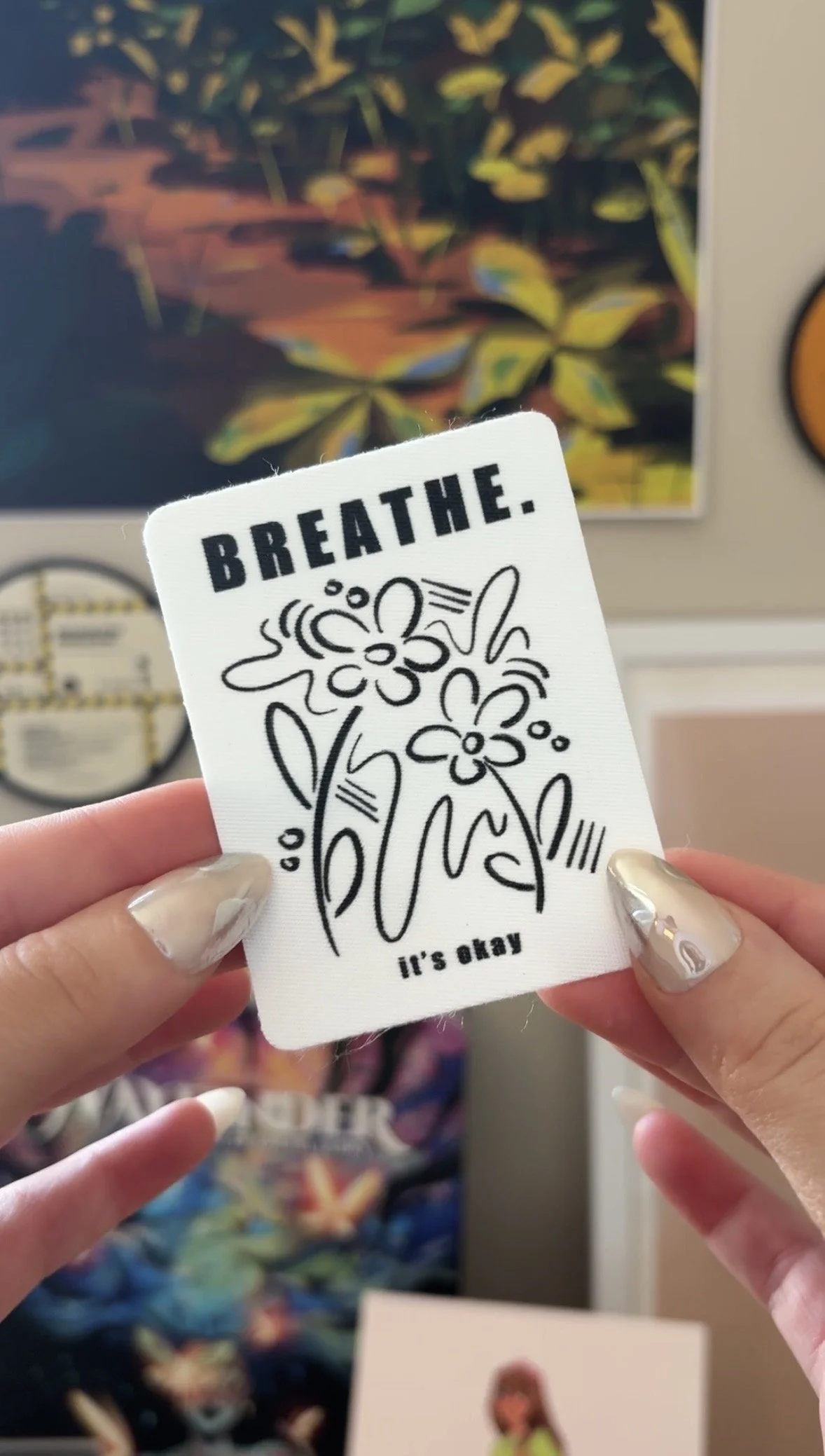 Breathe Fabric Sticker