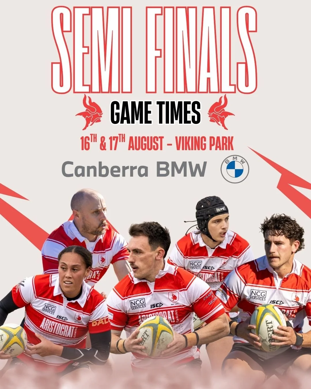 Get to Viking Park this weekend to cheer on our semi-finalist teams 👏
