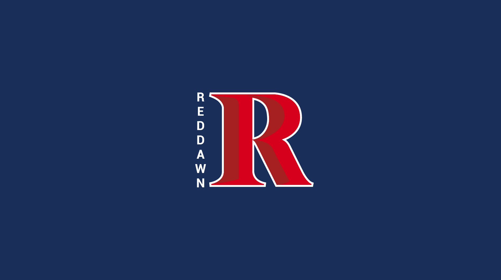 Reddawn Logo 2026 - White text. White Outline. No Gradient.png