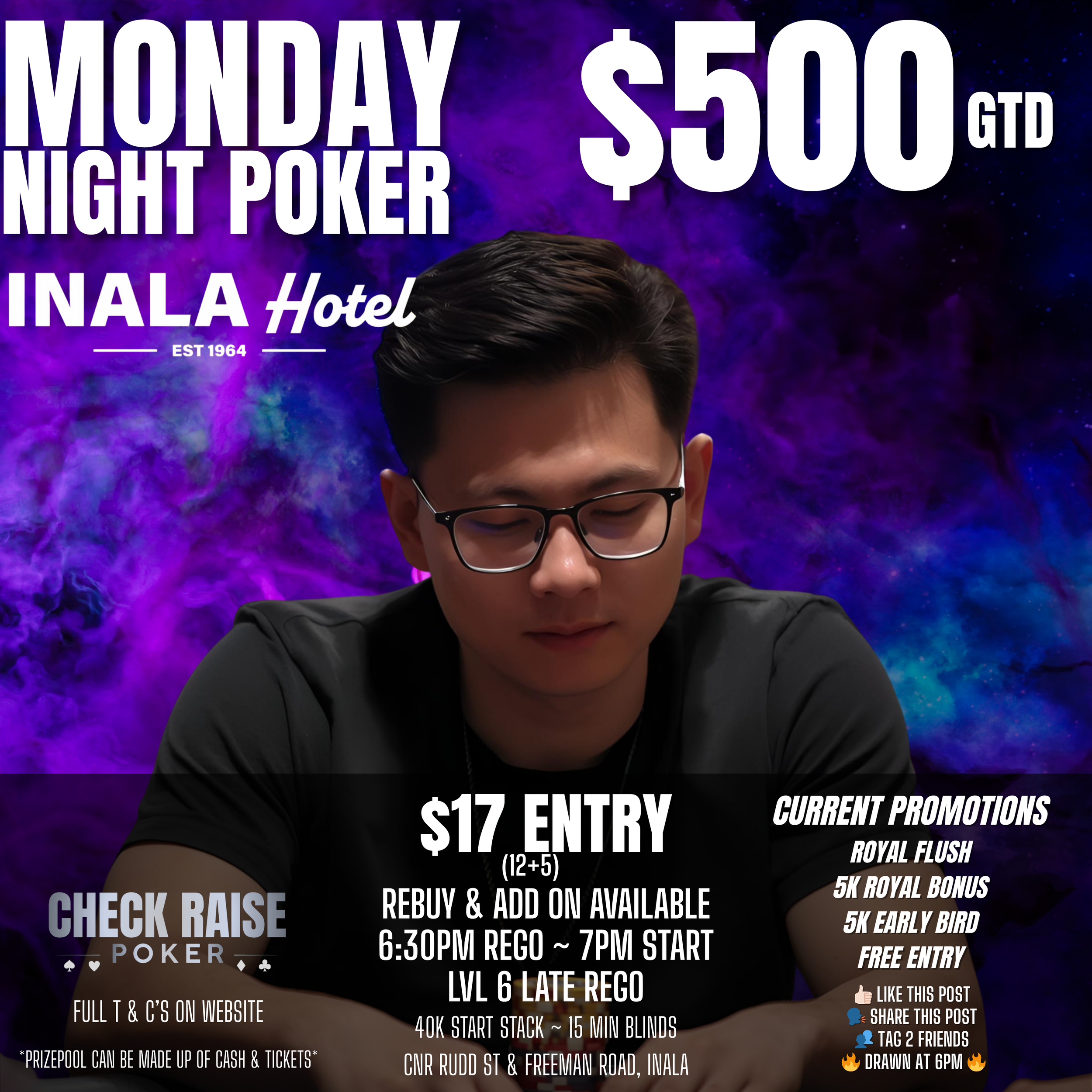 Weekly Poker Events — CHECK RAISE POKER