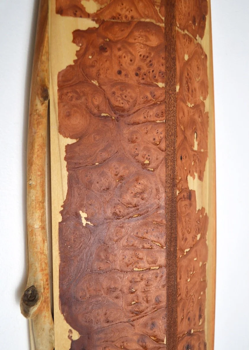 Boat 88. detail, 48x9x2, sticks, veneer and paint on poplar.jpg
