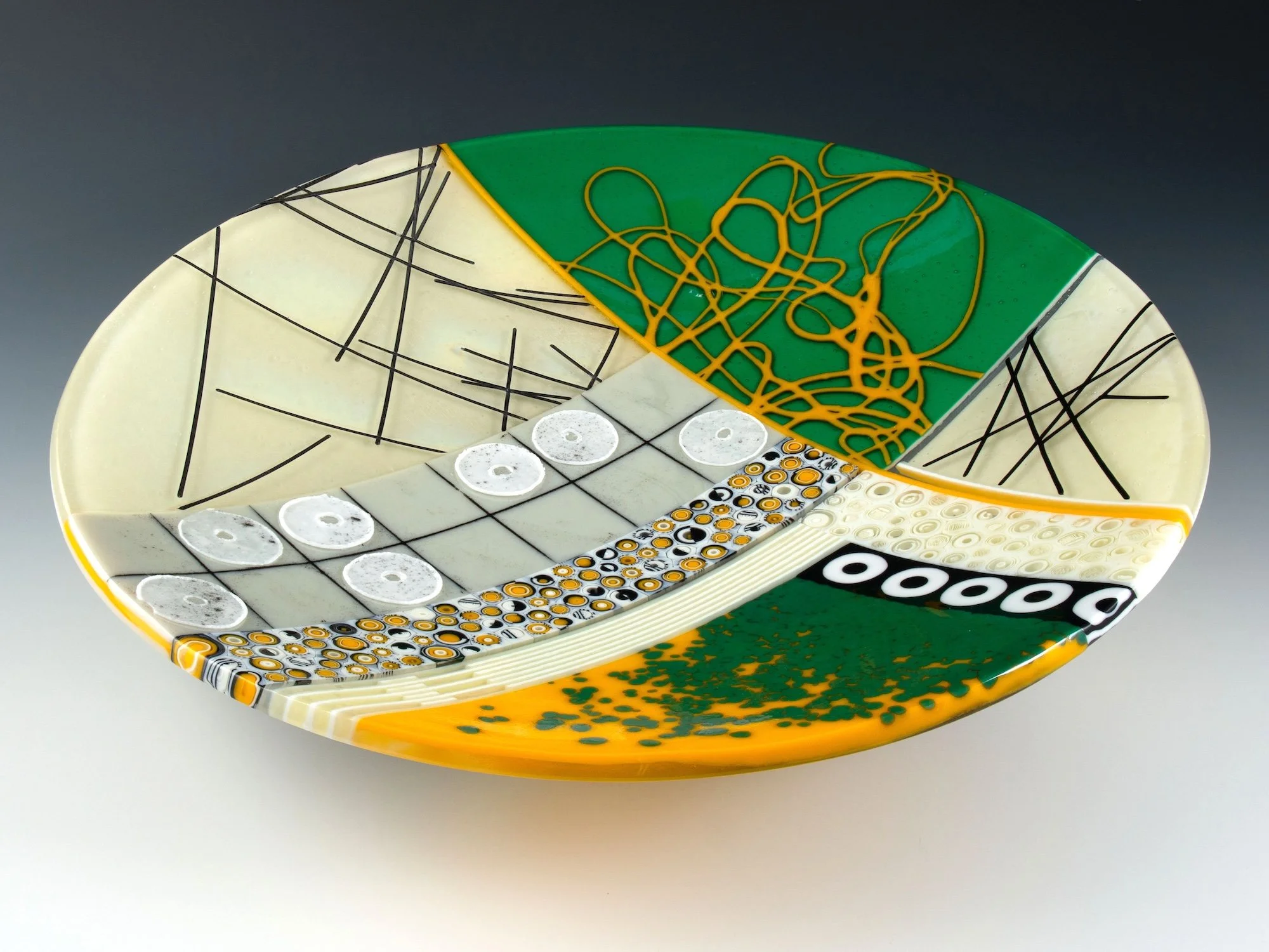 Emerald Lasso Fused Glass Bowl by Karen Wallace 1 copy.jpeg