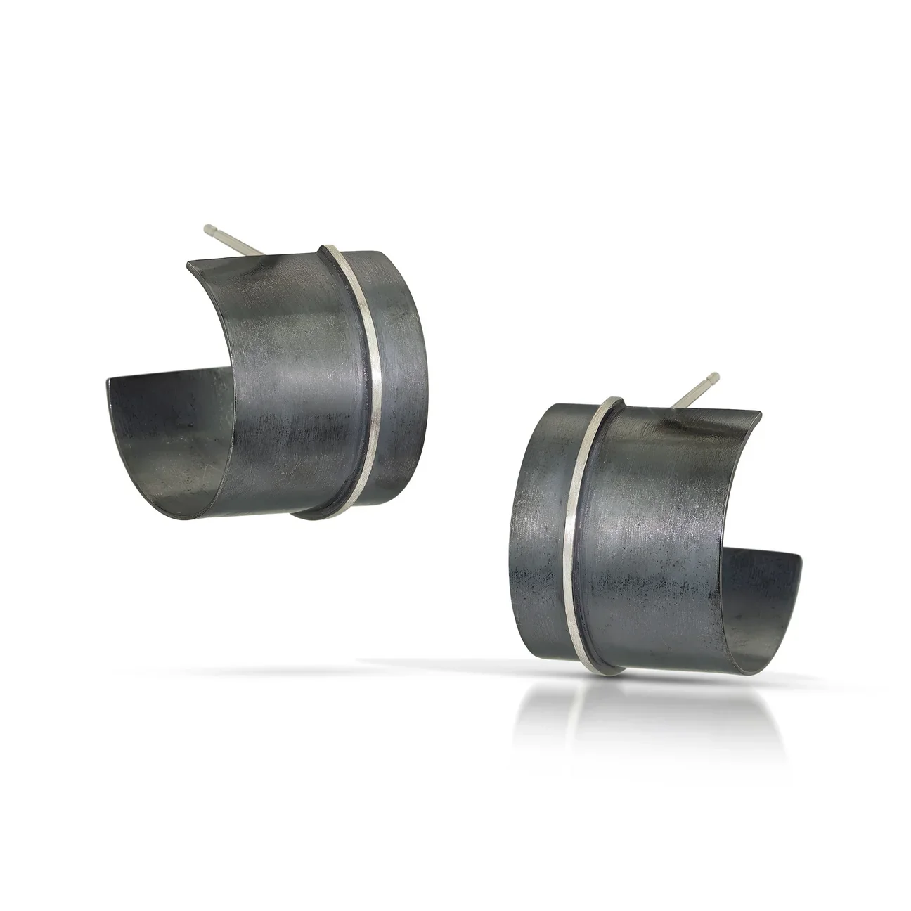 Eclipse Wide Hoop Earrings - Large