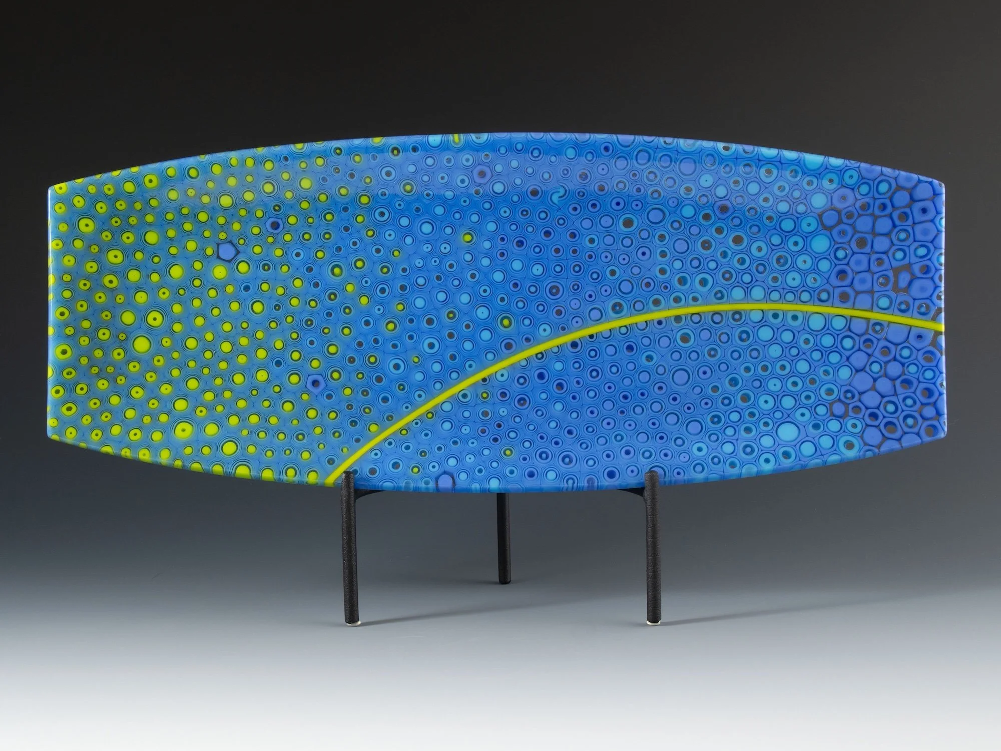 Blue Arc Fused Glass Platter by Karen Wallace 1 copy.jpeg