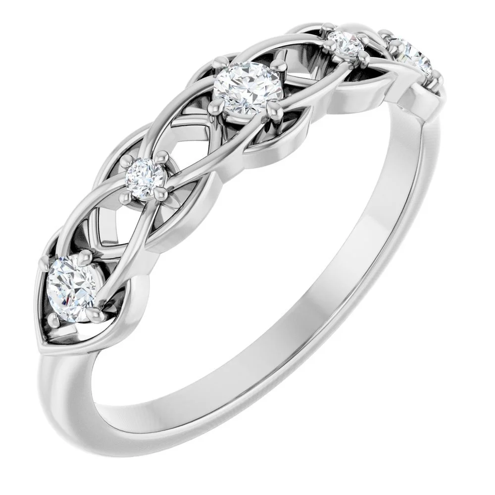 Natural Diamond Stackable Ring