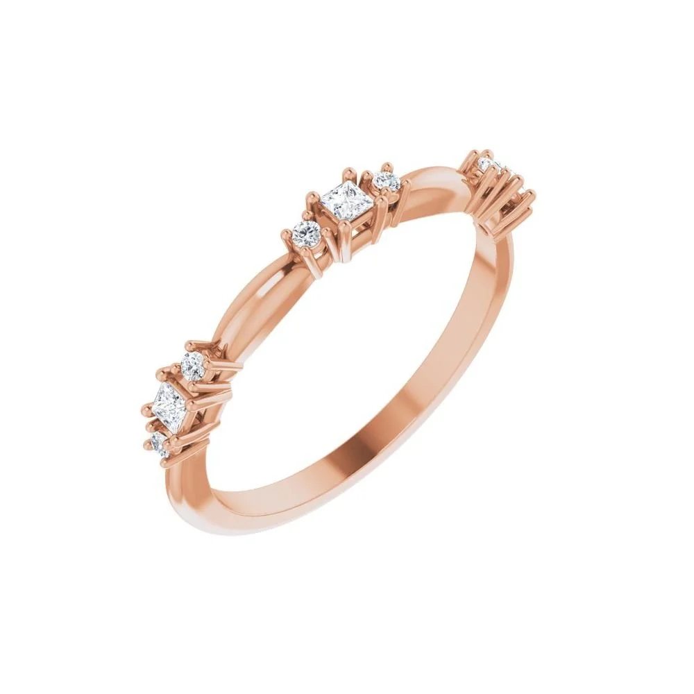 Natural Diamond Stackable Ring