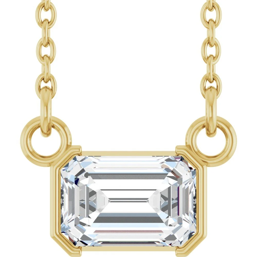 14K Yellow Gold & Lab-grown Diamond Necklace - Prosper Tx