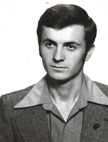 Graduation photo to his mother - Zenica, Federal Republic of Bosnia and Herzegovina, SFRY, June 1975.