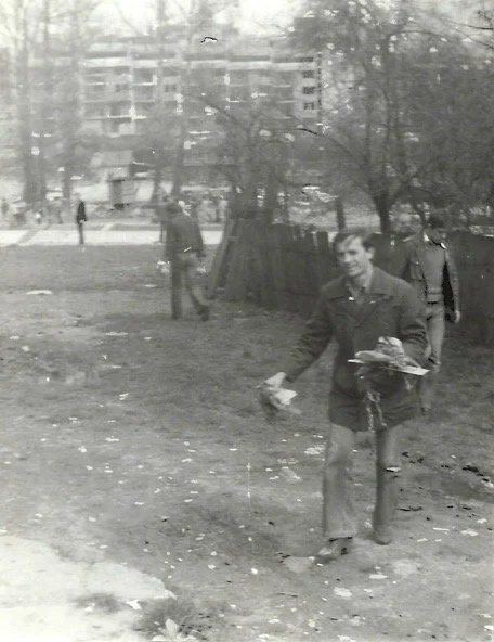 On his way home - Zenica, Federal Republic of Bosnia and Herzegovina, SFRY, Apr. 1, 1980.