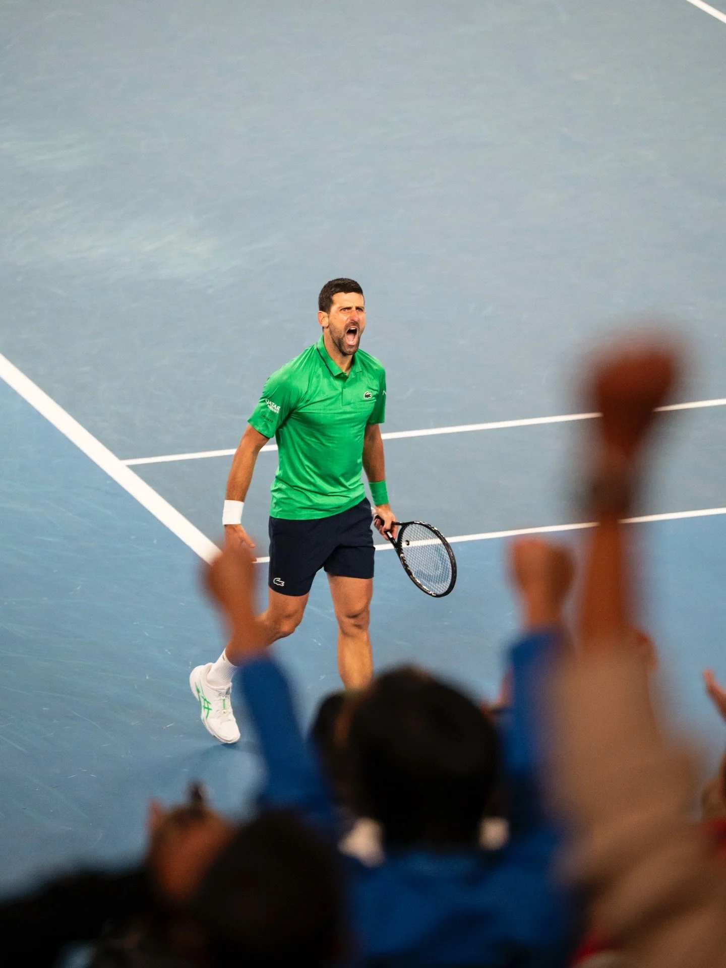 Novak Djokovic playing in the men&rsquo;s final at this years 2026 Australian Open against now champion Carlos Alcaraz.