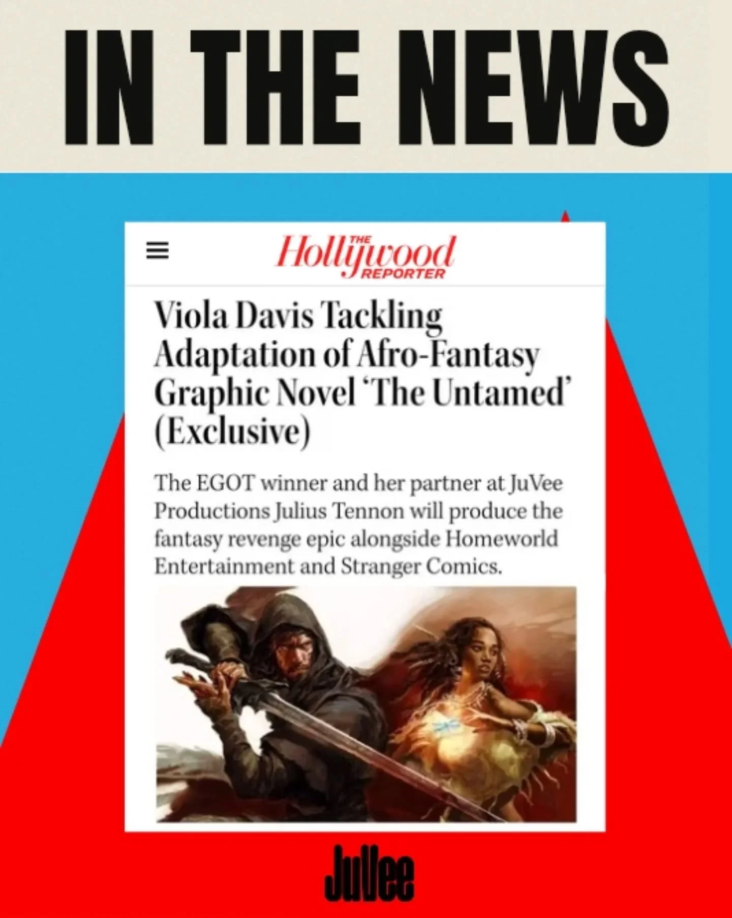 We're teaming up with @StrangerComics and Homeworld to bring&nbsp;The Untamed: A Sinner&rsquo;s Prayer&nbsp;to the big screen. The world of Asunda is coming&mdash;and Niobe is the hero we&rsquo;ve been waiting for. ⚔️✨