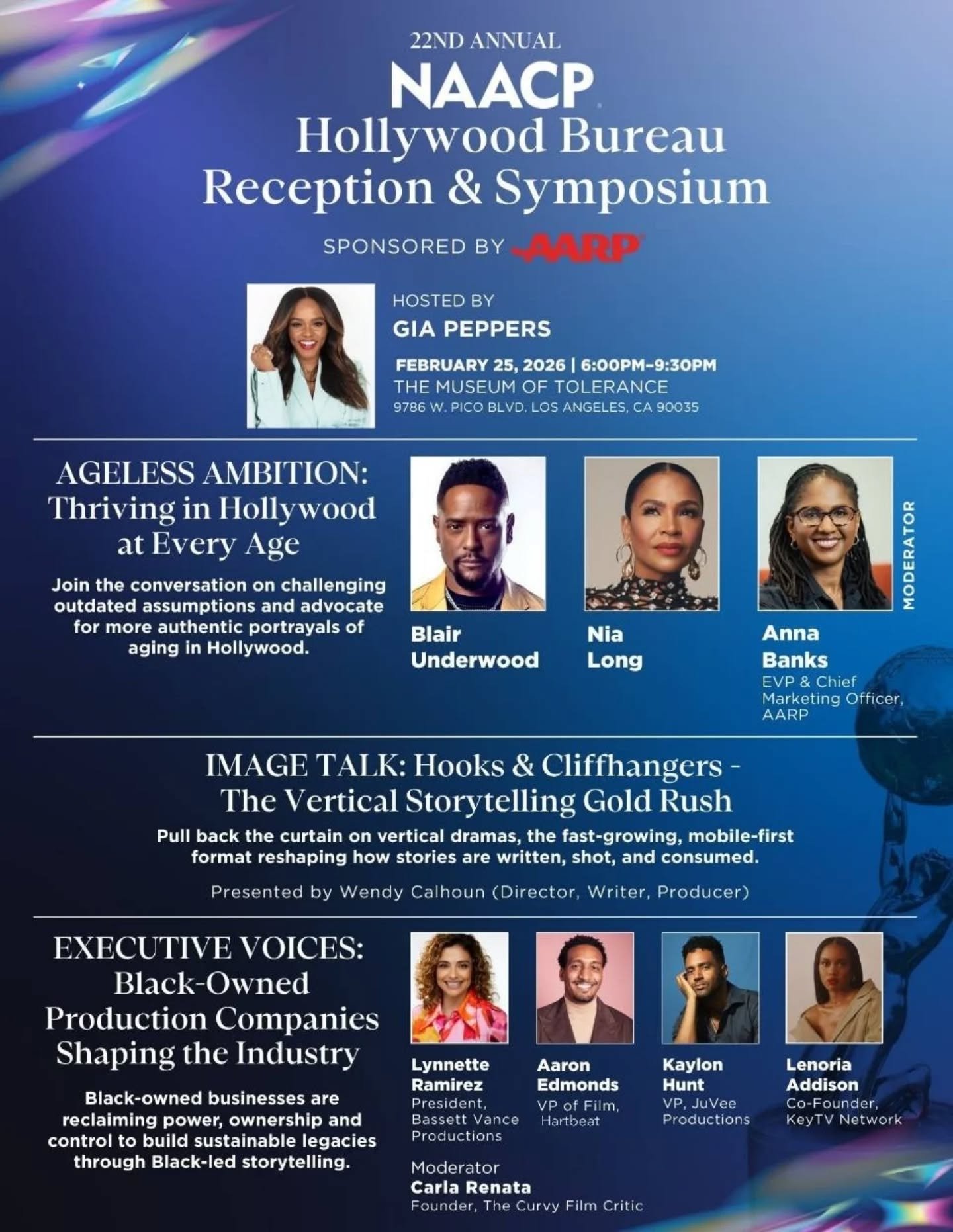 JuVee VP @Kaylon_Hunt takes the stage at the NAACP Hollywood Bureau Symposium, joining fellow leaders in a conversation about building sustainable, Black-owned production power in today&rsquo;s industry.

An artist, executive, and author, Kaylon has 