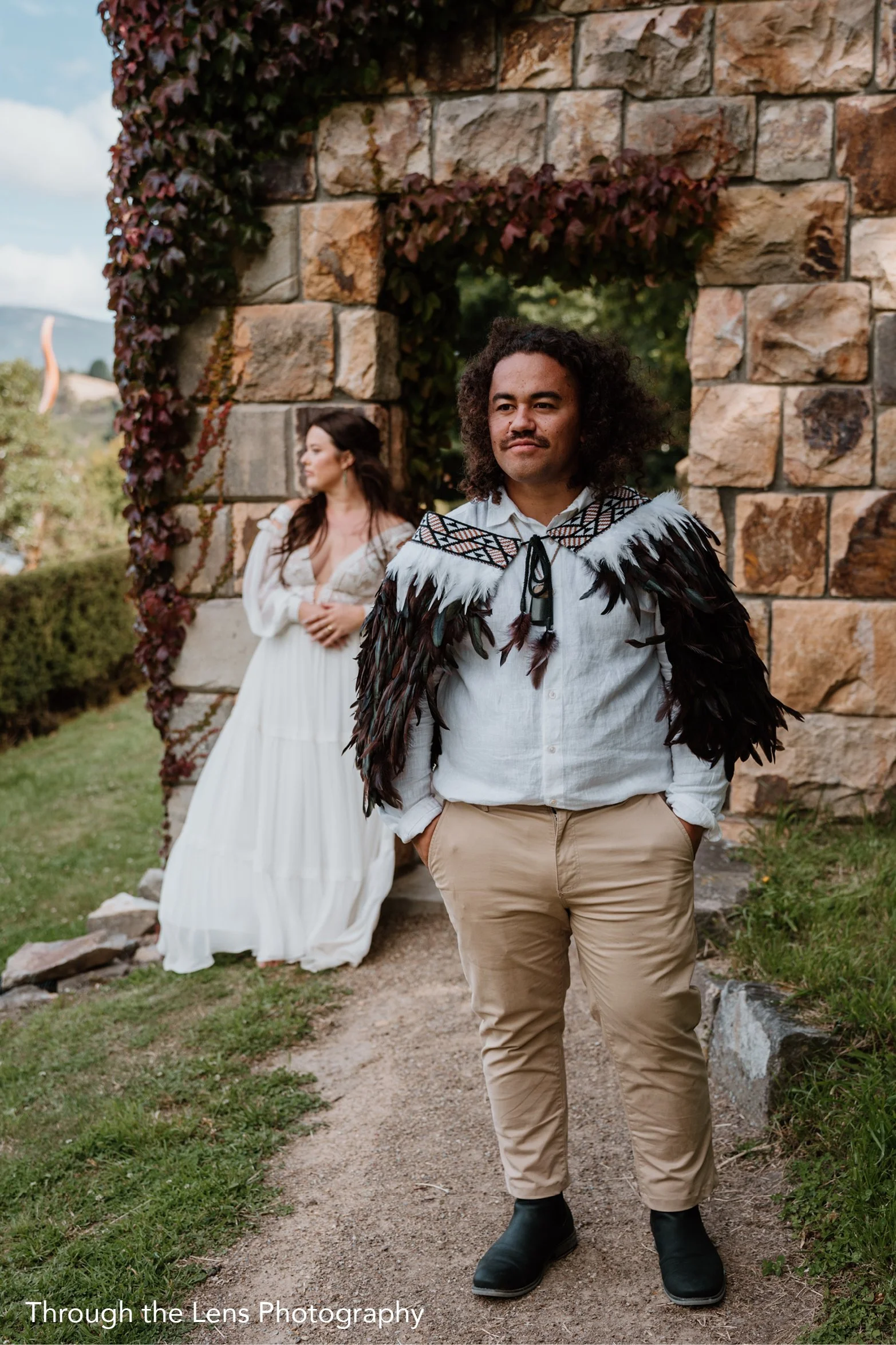 Tralee and Sa'ulilafo'ou at Ohinetahi Gardens captured by Through the Lens Photography