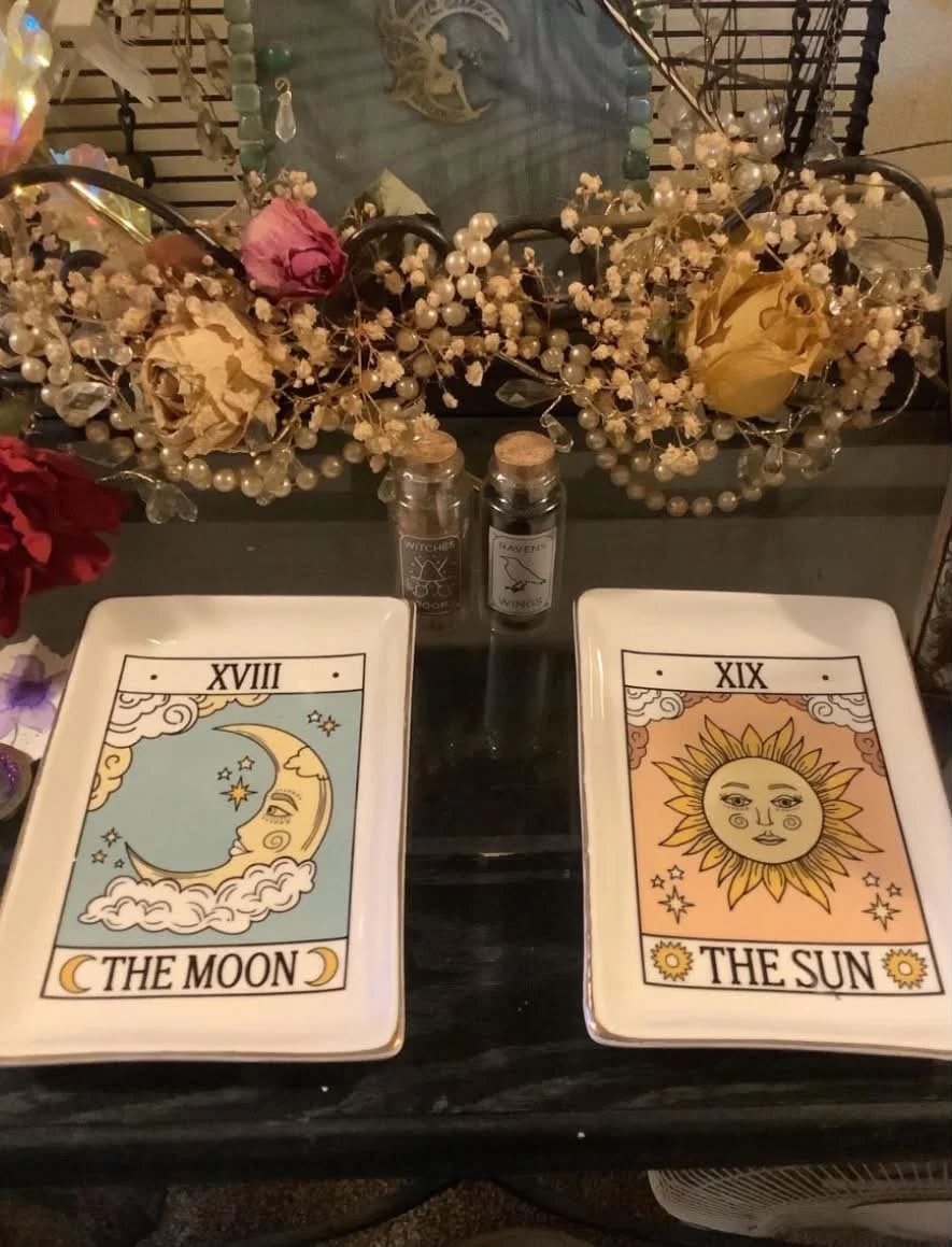 Ceramic The Sun Tarot Dish