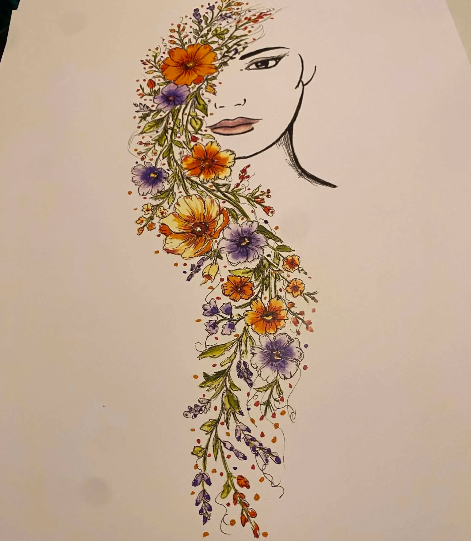 The Flower Goddess Print