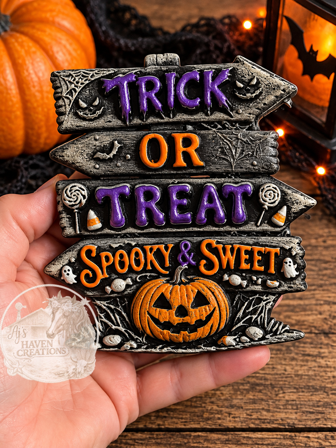 Trick or Treat Sign 3D
